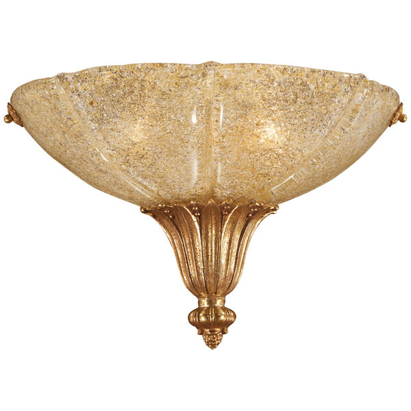 Metropolitan French Gold with Murano Glass Two-Light 14-Inch Wall Sconce, image 1