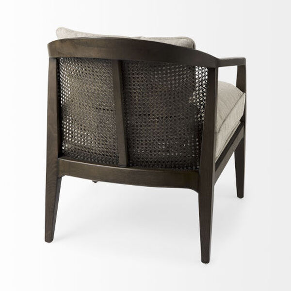 Landon Dark Brown and Gray Accent Chair, image 5