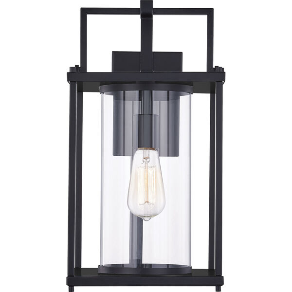 Garrett Matte Black 17-Inch One-Light Outdoor Lantern with Clear Glass, image 3