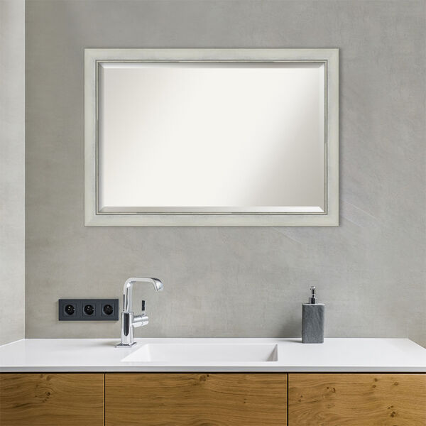 Flair Silver 40W X 28H-Inch Bathroom Vanity Wall Mirror, image 5