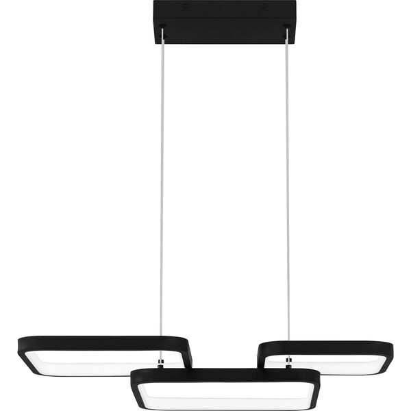 Elvive Matte Black Three-Light LED Pendant, image 5