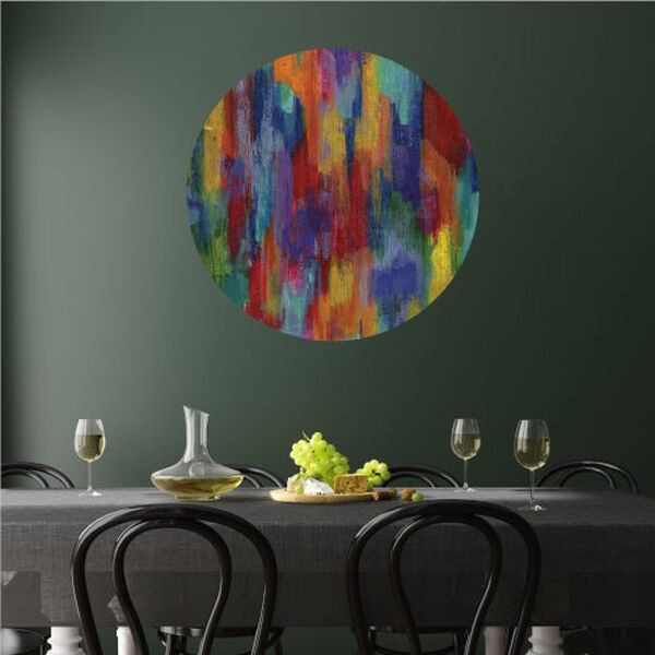 Multicolor Bastille 30 x 30 Inch Circle Wall Decal, image 1
