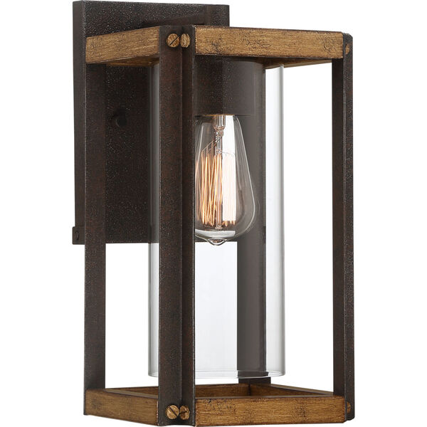 Marion Square Rustic Black 13-Inch One-Light Outdoor Lantern with Clear Glass, image 1