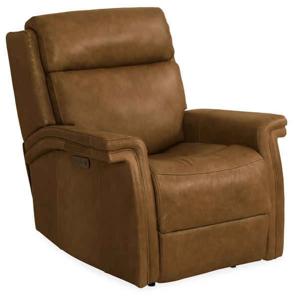Brown Poise Power Recliner with Power Headrest, image 1