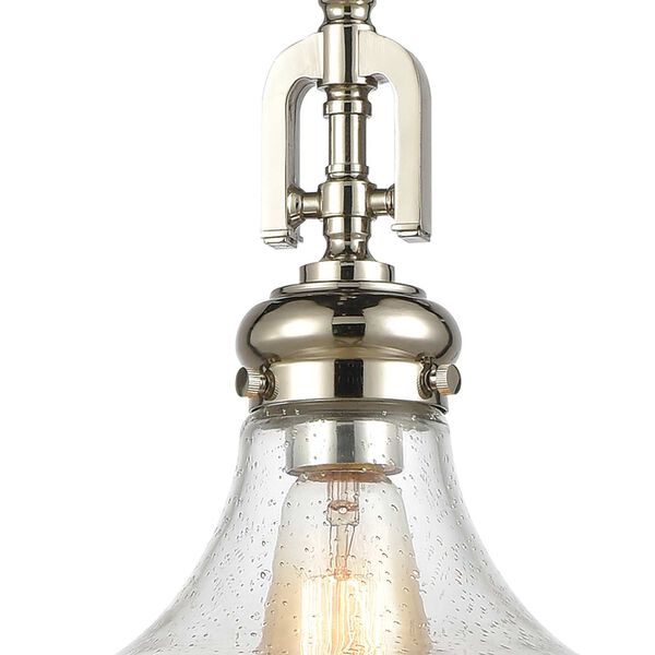 Rutherford Polished Nickel One-Light Pendant, image 4