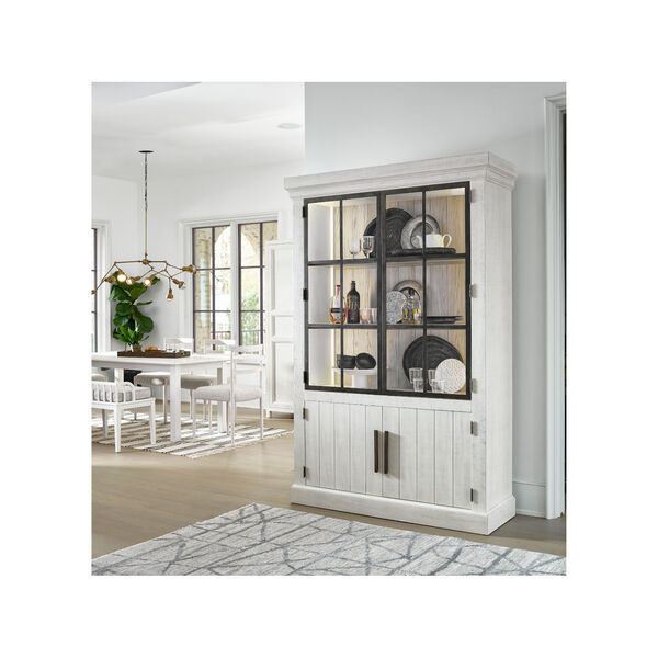 Huntley White and Black Display Cabinet, image 3