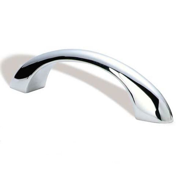 Contemporary Polished Chrome Pull, image 1