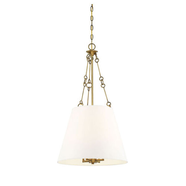 Selby Warm Brass Four-Light Pendant, image 5