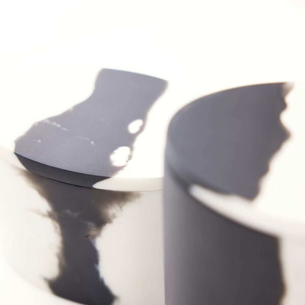 Hollie Black and White Resin Containers, Set of Two, image 5