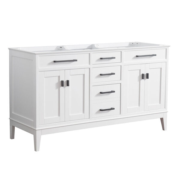 Madison White 60-Inch Vanity Only, image 2