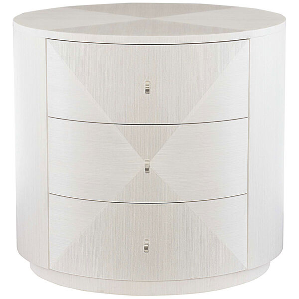 Axiom Linear White Poplar Solids and Engineered Faux Anigre Veneers Chairside Table, image 1