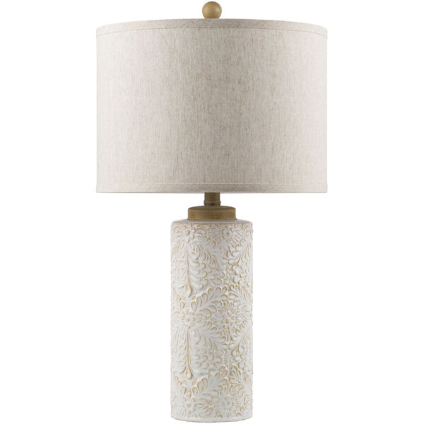 Esben White, Ivory and Gray Table Lamp, image 1