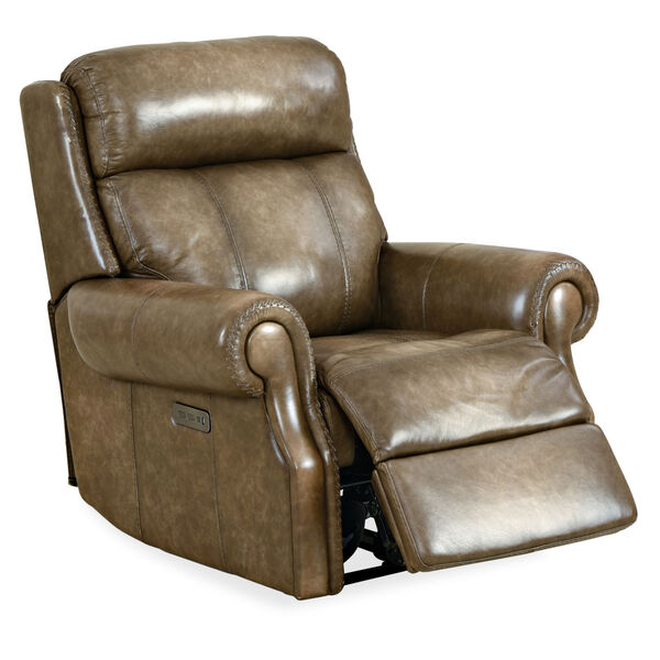 MS Brown 39-Inch Brooks Power Recliner, image 3