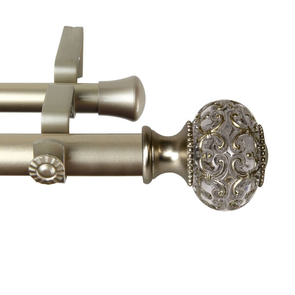 Elsie Gold 28-48 Inch Double Curtain Rod, image 3