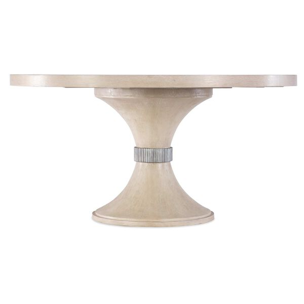Nouveau Chic Sandstone Round Pedestal Dining Table, image 1