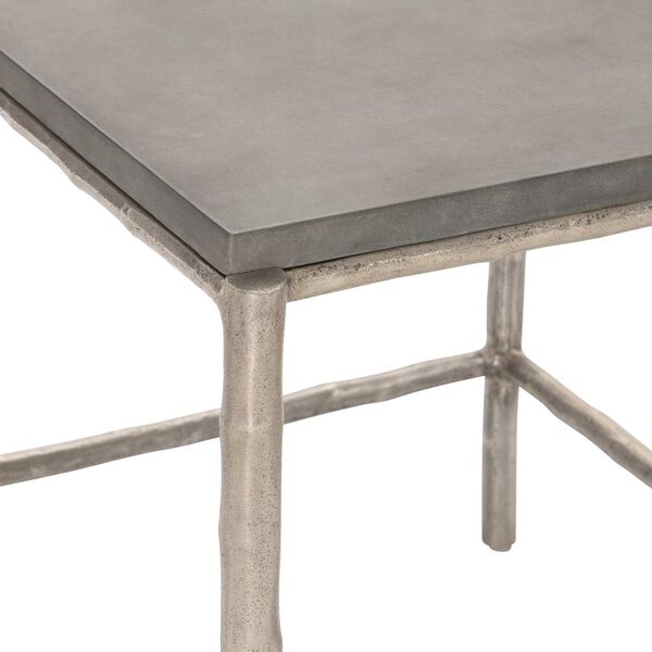 Brisbane Dovetail and Graphite Outdoor Side Table, image 6