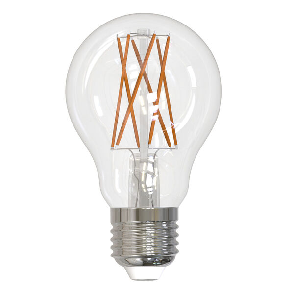 Pack of 2 Clear LED Filament A19 75 Watt Equivalent Standard Base Soft White 1100 Lumens Light Bulbs, image 1