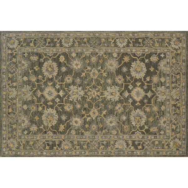 Crafted by Loloi Hawthorne Charcoal Rectangle: 2 Ft. 3 In. x 3 Ft. 9 In. Rug, image 1