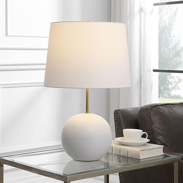Selby White Ceramic Table Lamp, image 2
