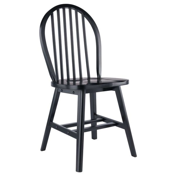 Windsor Black Chair, Set of Two, image 3