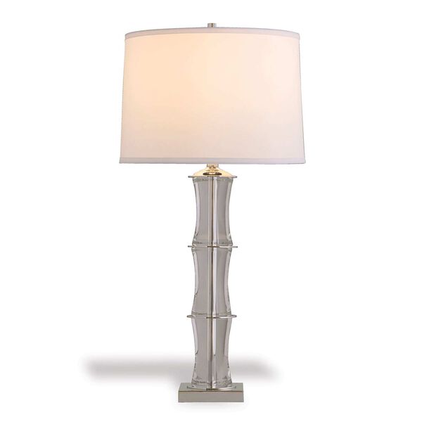 Rivoli Crystal Nickel One-Light Table Lamp, image 1