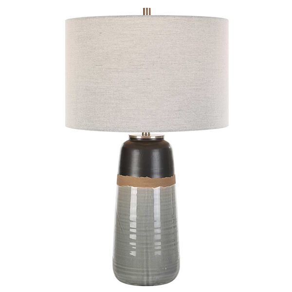 Coen Warm Gray Aged Black Brushed Nickel One-Light Table Lamp, image 2