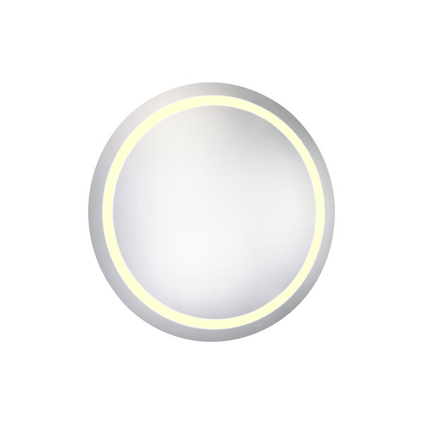 Nova Glossy Frosted White 36-Inch Round LED Mirror 3000K, image 1