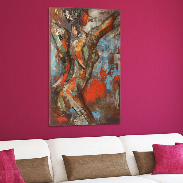 Nude Study 2 Mixed Media Iron Hand Painted Dimensional Wall Art, image 4
