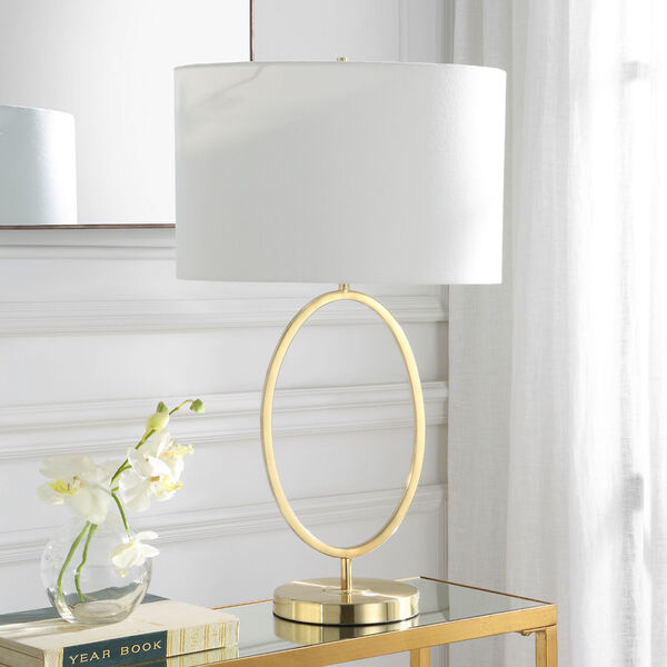 Loring Golden Brass Table Lamp, image 3
