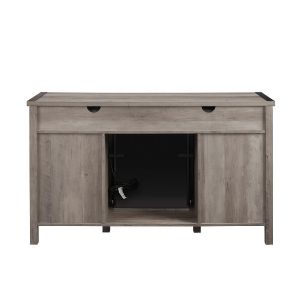 Clair Grey Wash Fireplace TV Stand, image 6