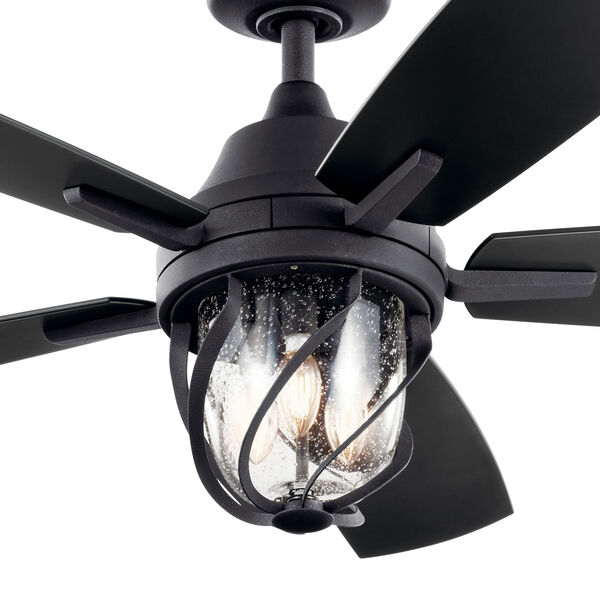 Lydra Distressed Black 52-Inch Integrated LED Three-Light Ceiling Fan, image 5