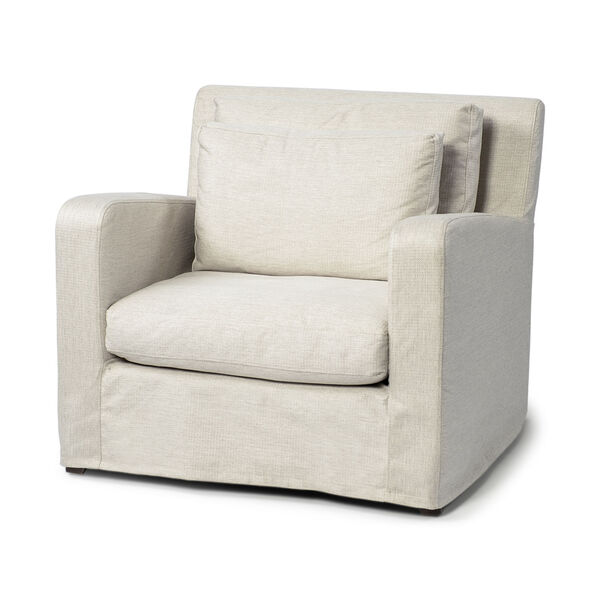 Denly III Cream Slipover Upholstered Arm Chair, image 1