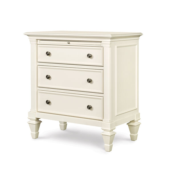 Ashby Patina White Four Drawer Nightstand, image 2
