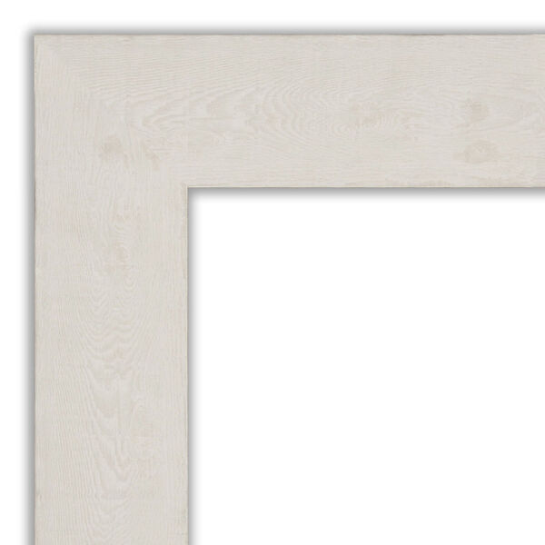 Rustic Plank White 33W X 27H-Inch Bathroom Vanity Wall Mirror, image 2