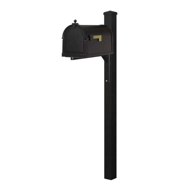 Berkshire Curbside Black Mailbox and Wellington Direct Burial Mailbox, image 1