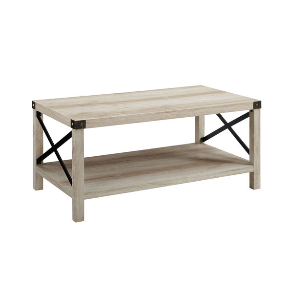 White Oak and Bronze Coffee Table, image 2