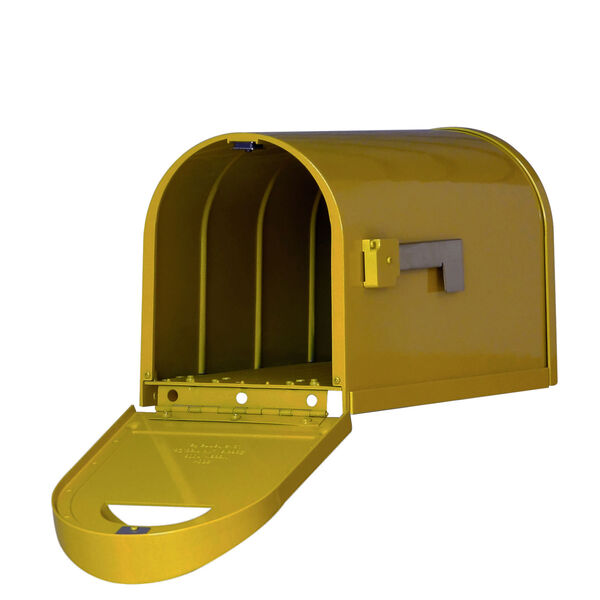 Dylan Yellow Curbside Mailbox, image 3