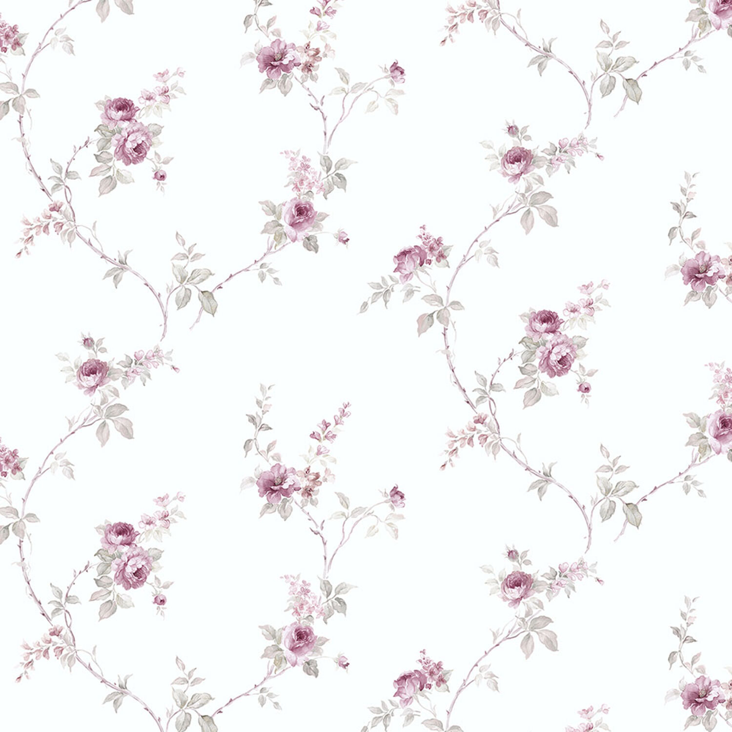 White & Pink Flowers Wallpaper Mural | Ever Wallpaper UK