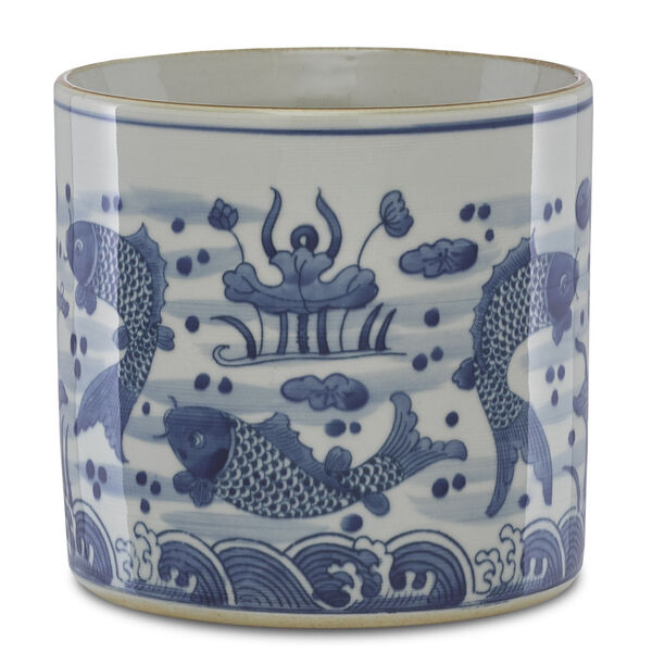 Ming Blue and White Planter, image 1