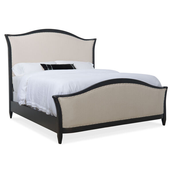Ciao Bella King Black 86-Inch Upholstered Bed, image 1