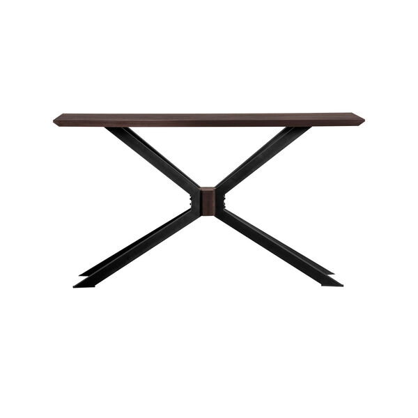 Pirate Coffee Bean Brush Natural Black Console Table, image 1