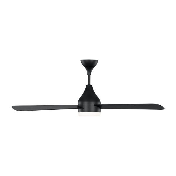 Streaming Smart Midnight Black 52-Inch Indoor/Outdoor Integrated LED Ceiling Fan with Remote Control and Reversible Motor, image 6