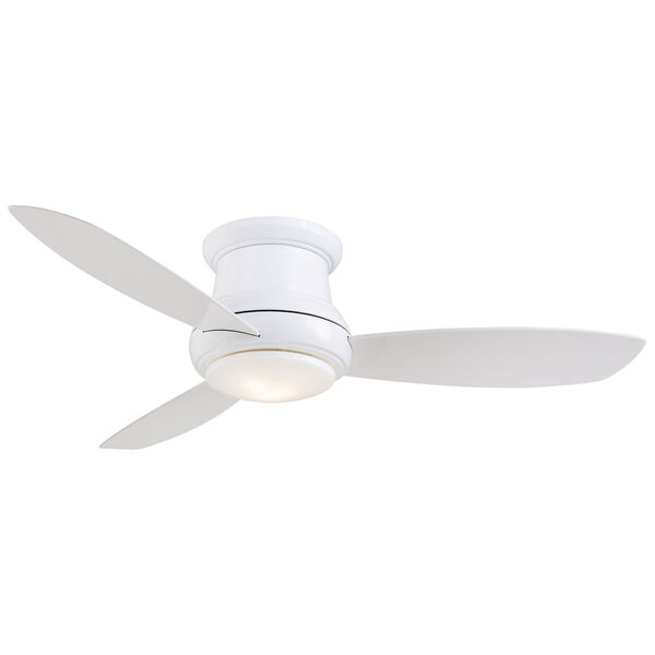 Concept II White 52-Inch Flush LED Ceiling Fan, image 3