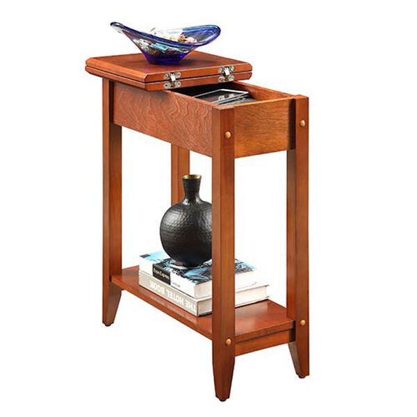 American Heritage Cherry Flip Top Side and End Table, image 3