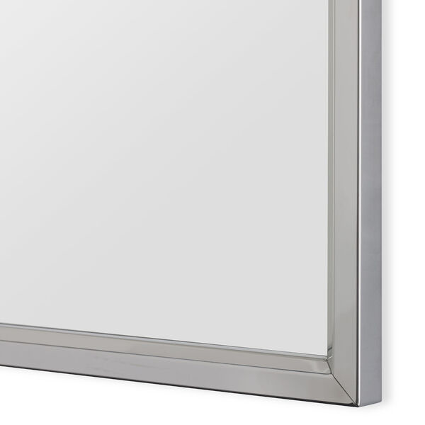 Selby Stainless Steel Rectangular Wall Mirror, image 5