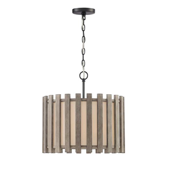 Inland Rustic Brown One-Light Pendant, image 1