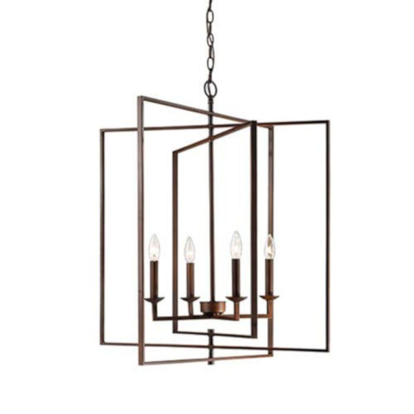 Lyndale Rubbed Bronze 26-Inch Four-Light Pendant, image 1