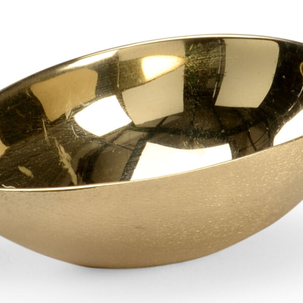 Matte Polished Brass Egg Bowl, image 2