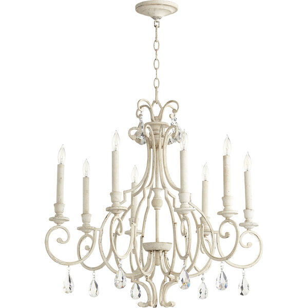 Ansley Persian White Eight-Light 29-Inch Chandelier, image 1