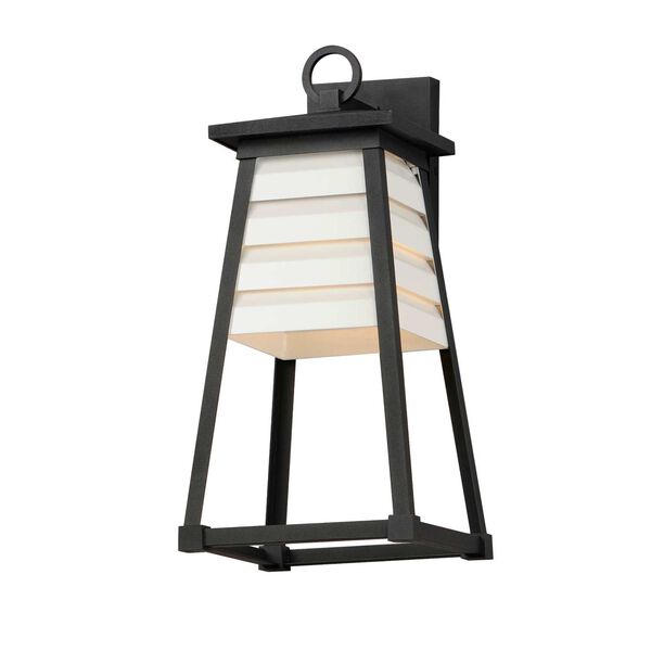 Shutters White Black One-Light Outdoor Wall Sconce, image 1